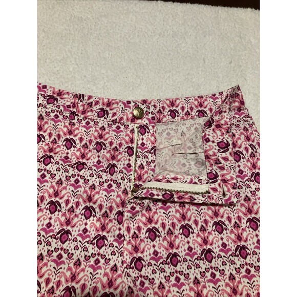 Stella Parker Bermuda Shorts Stretch High-Rise Pockets Color Pink Size 8 NWT - Picture 13 of 14